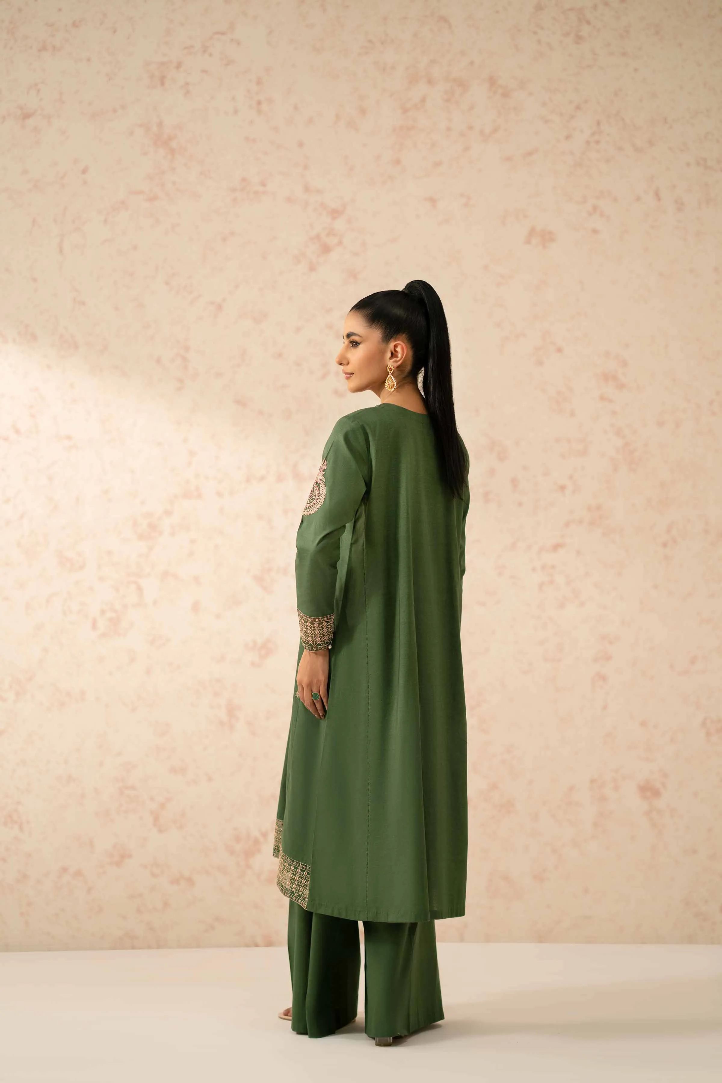2 Piece - Dyed Embroidered Suit - 42401263