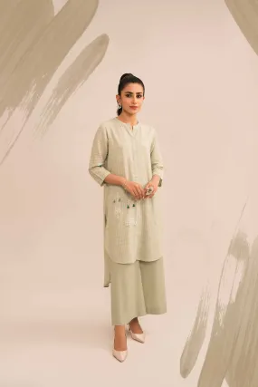 2 Piece - Embroidered Suit - PE23-09