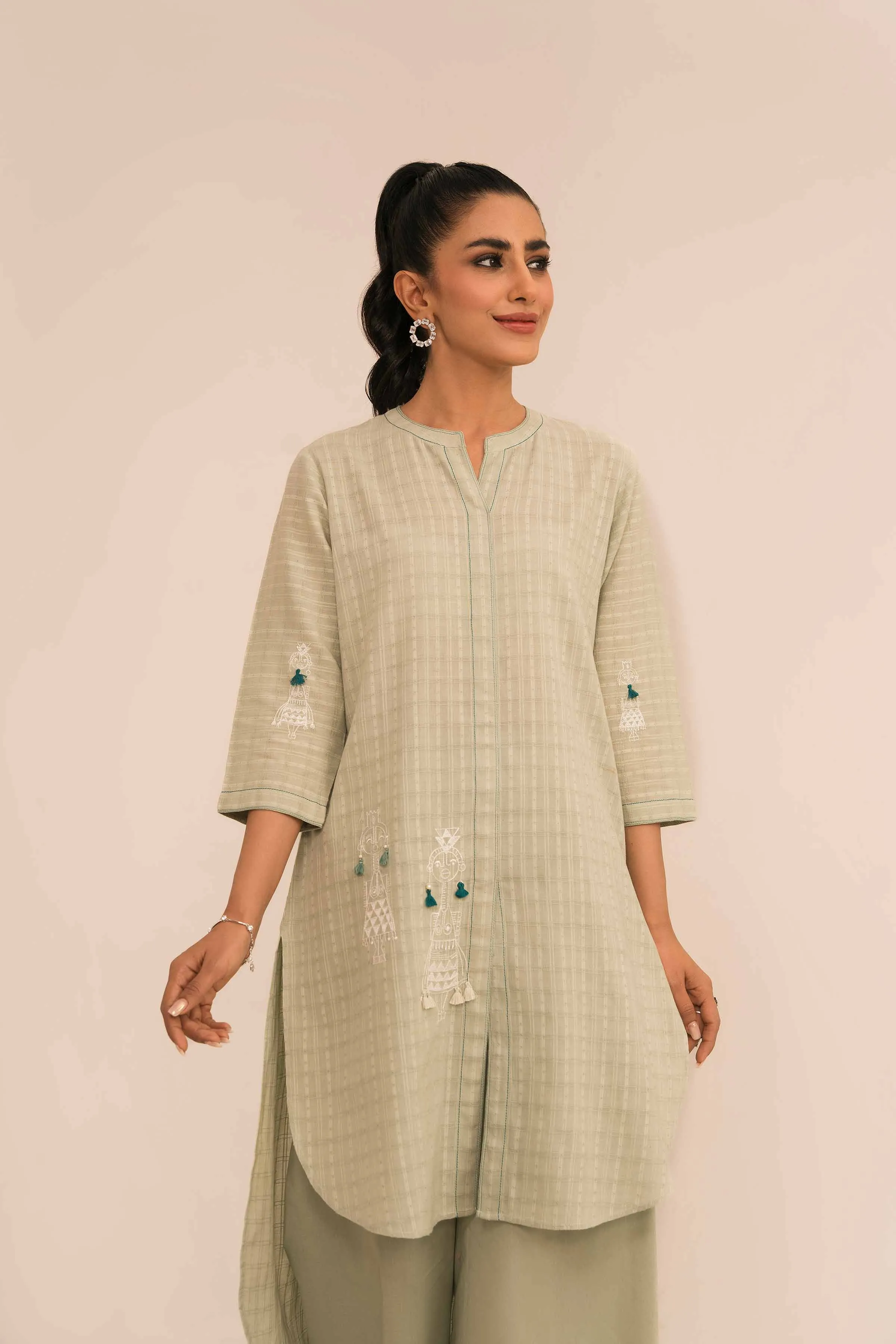 2 Piece - Embroidered Suit - PE23-09