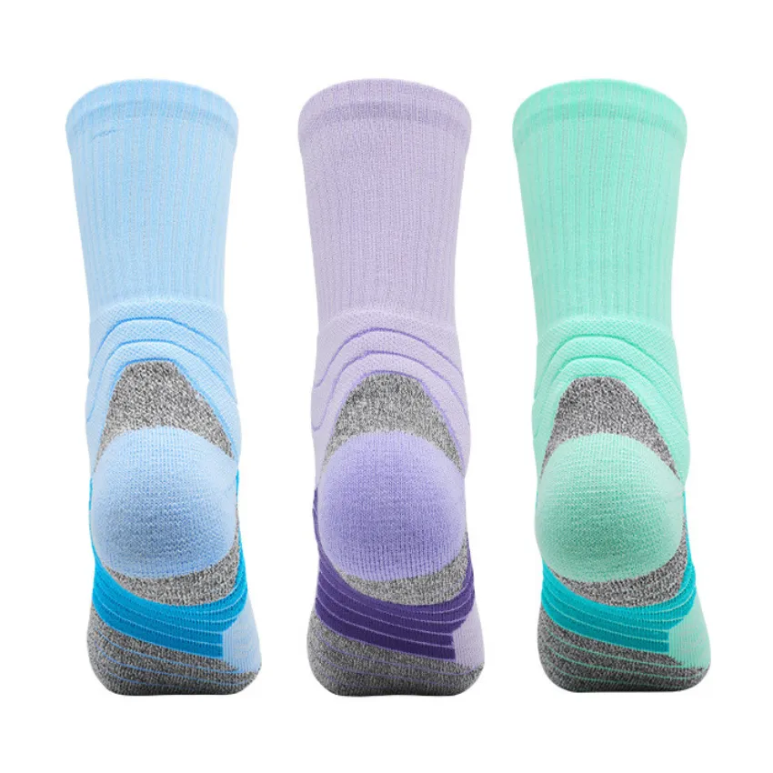 3 Pack Mens Thick Cushioned Sports Socks Black