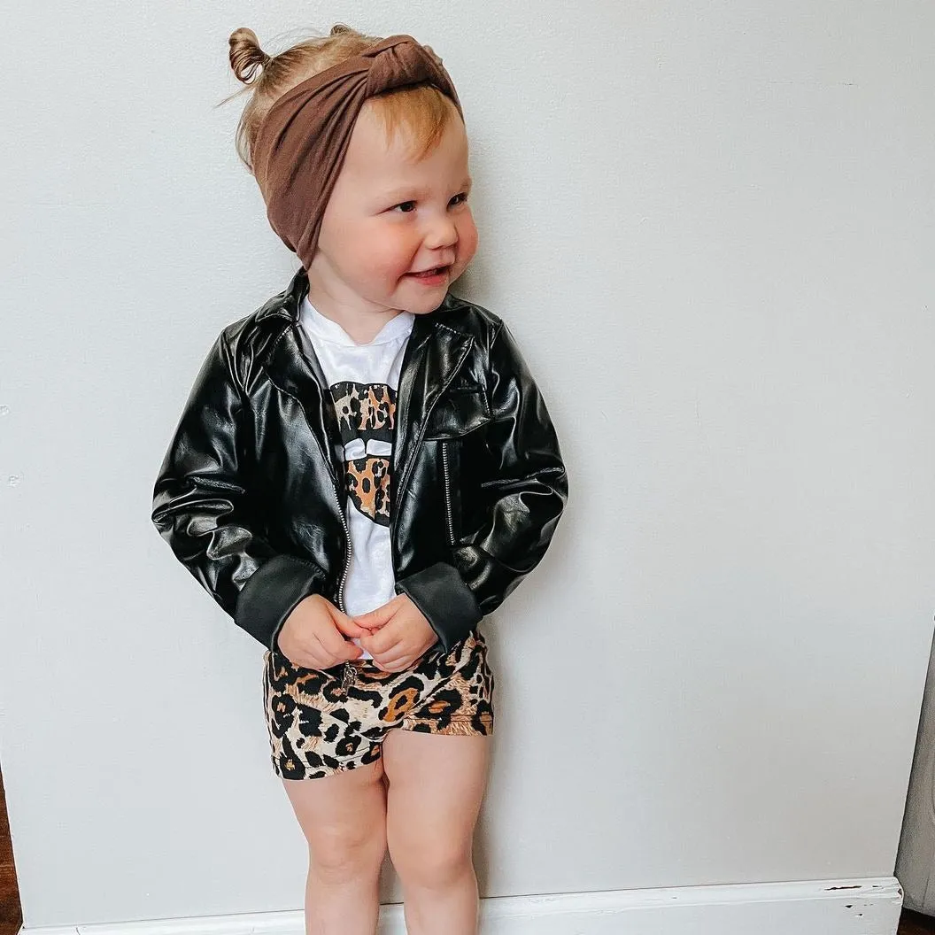 3-piece Baby Kiss Leopard Suits