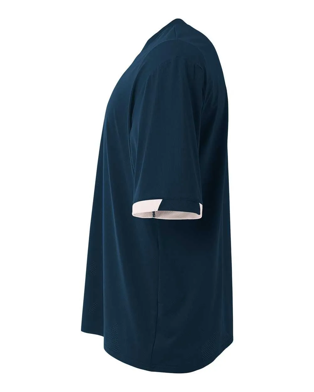 A4 N3011 The Stretch Pro - Mesh Baseball Jersey - Navy White
