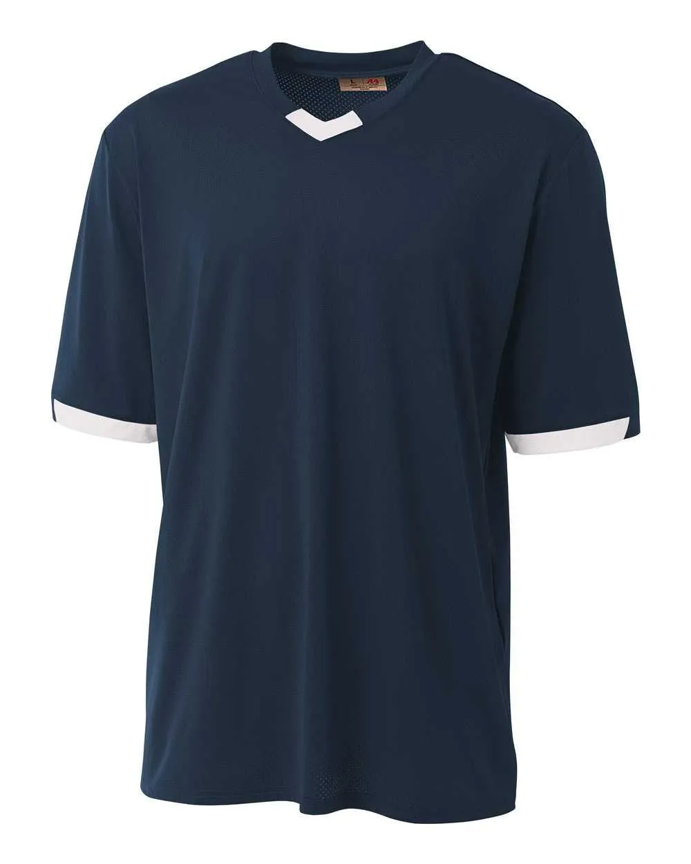 A4 N3011 The Stretch Pro - Mesh Baseball Jersey - Navy White