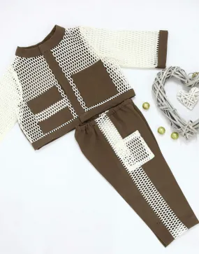 African Kids Beige Suit