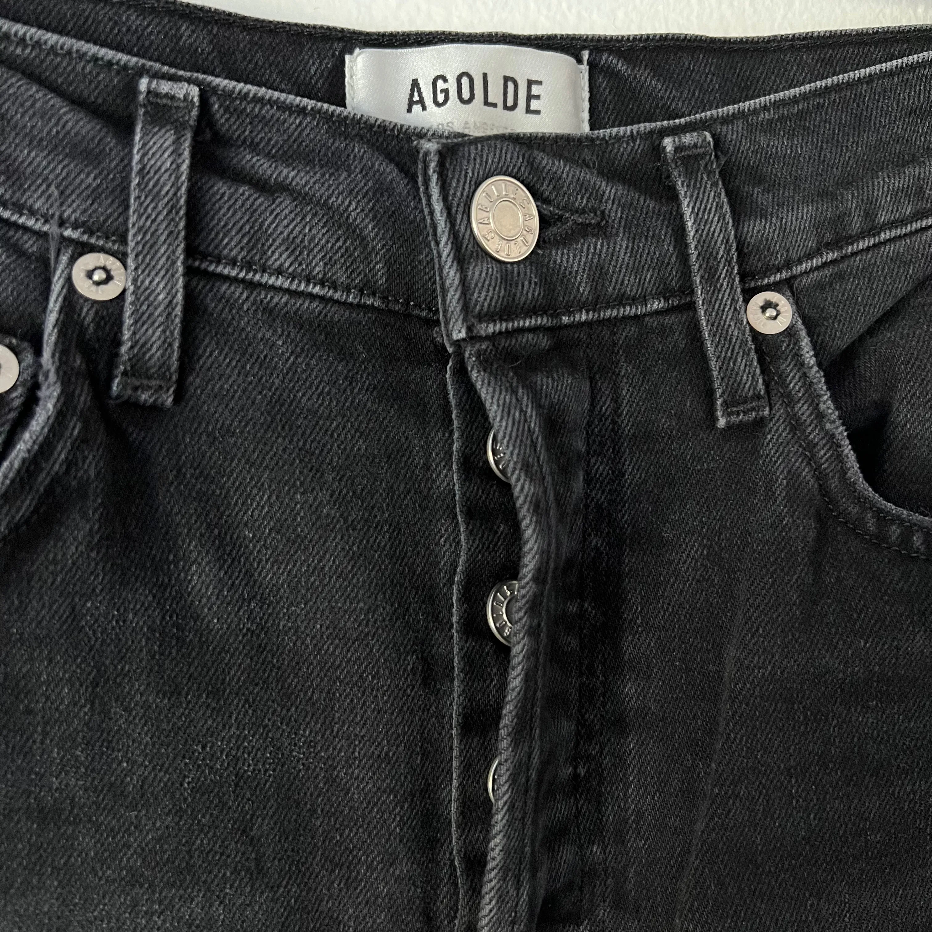 AGOLDE Black Riley Jean