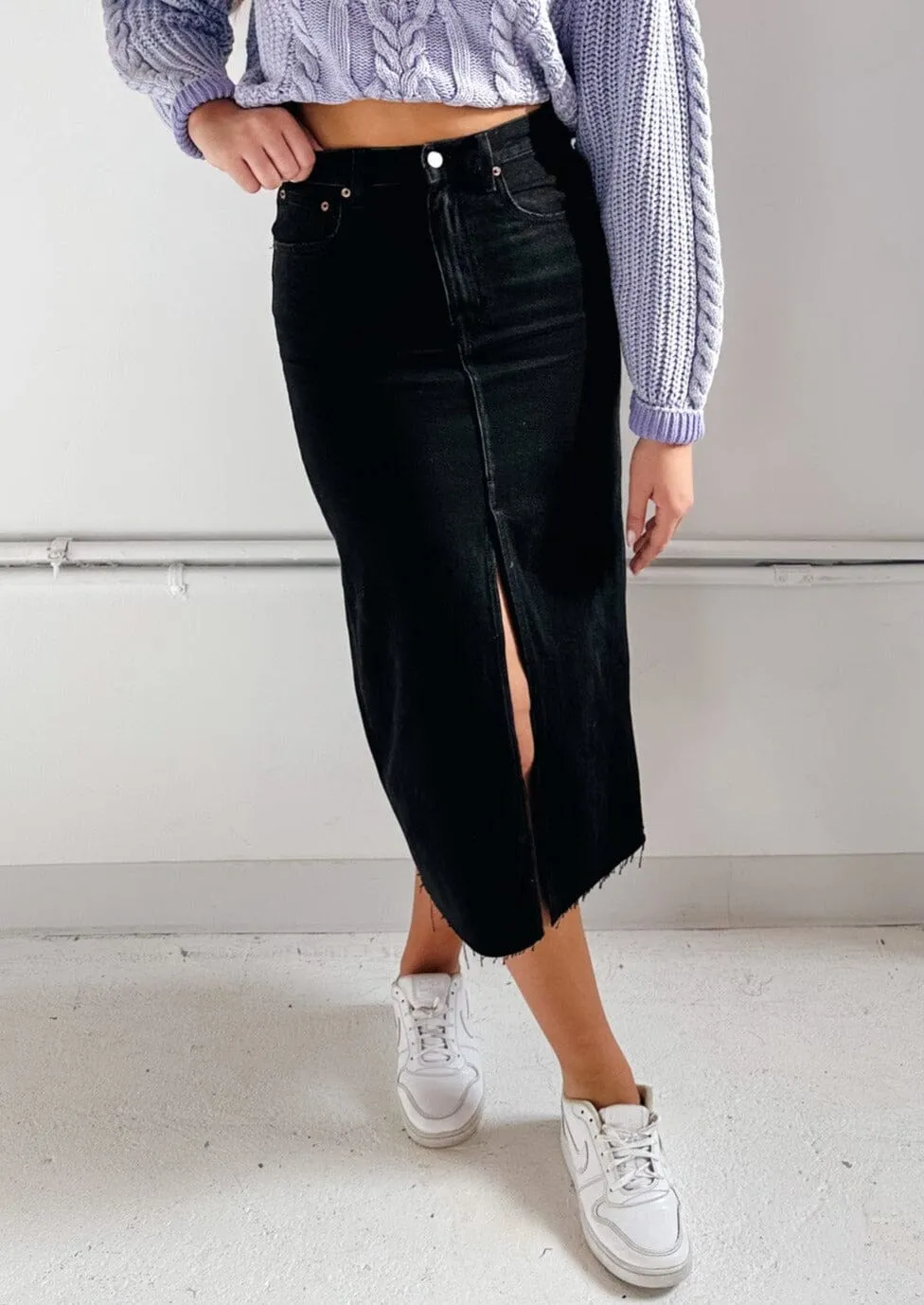 Alice Denim Midi Skirt - Underground
