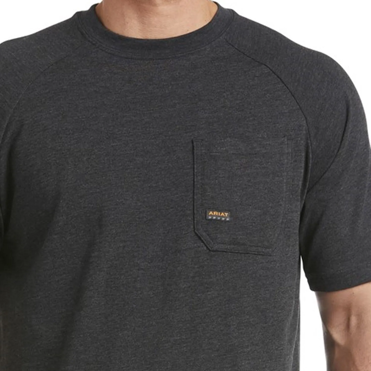 Ariat Men's Rebar CottonStrong T-Shirt_Charcoal Heather