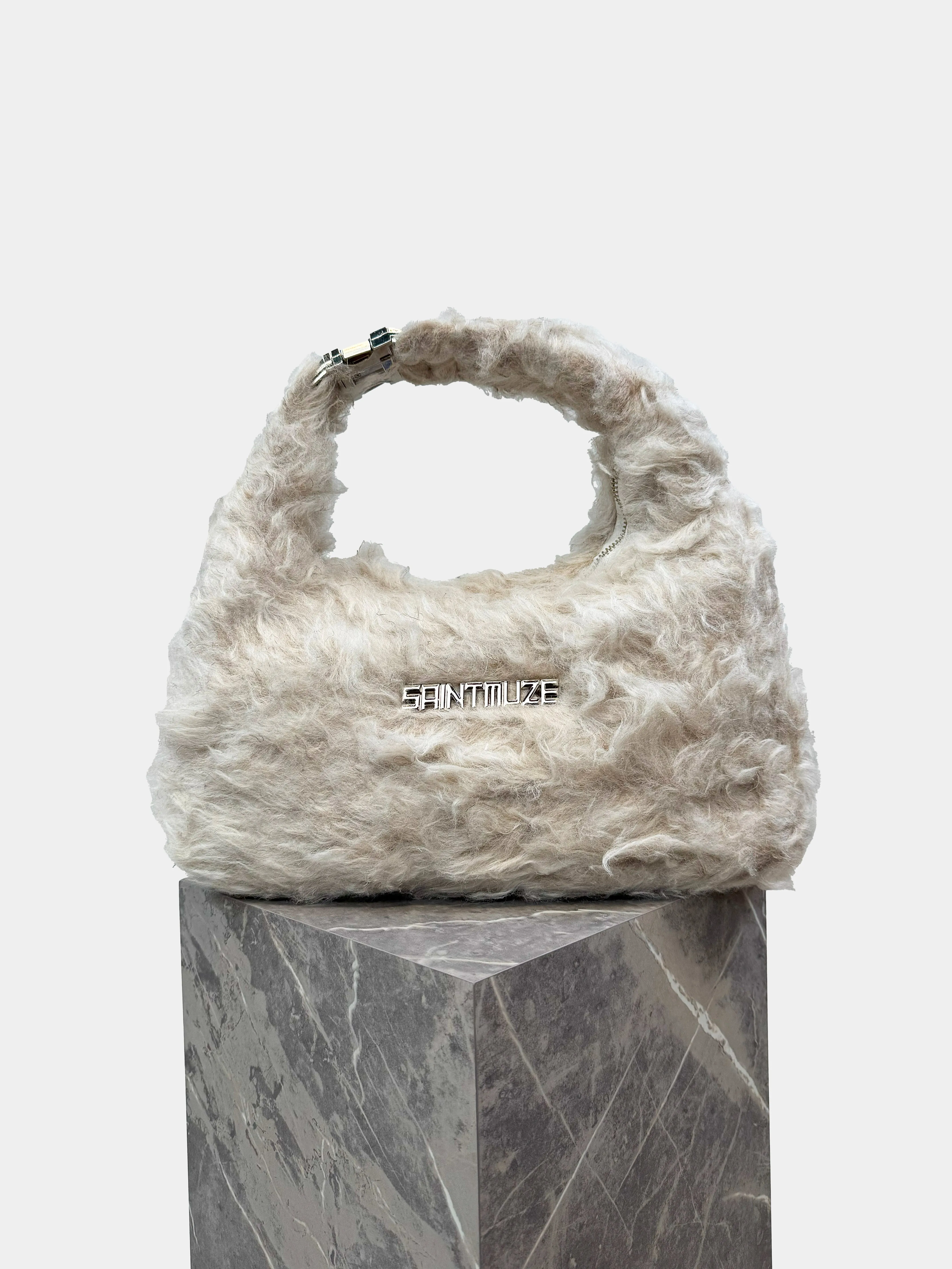 City Bag White Fur
