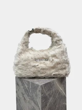 City Bag White Fur