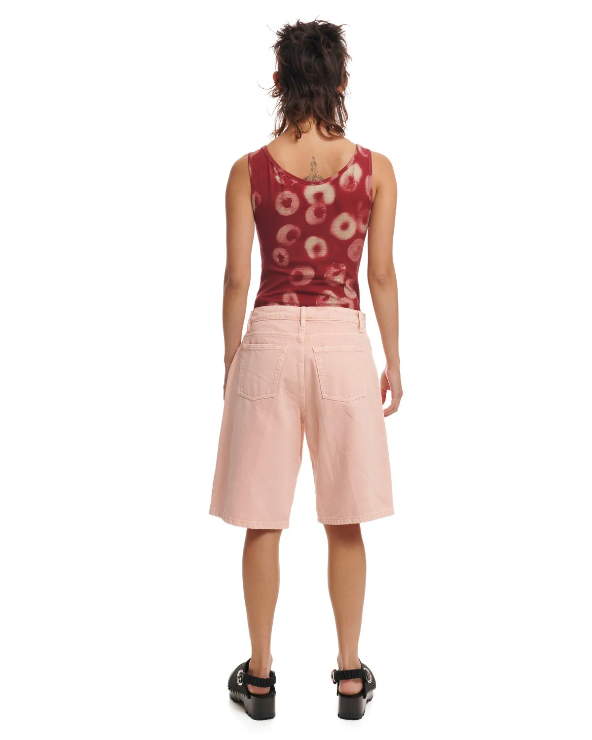 Denim Whale Short - Pink