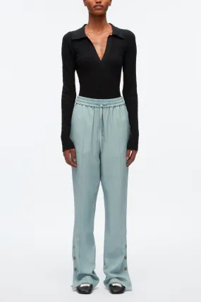 Elasticated Pants With Side Vent