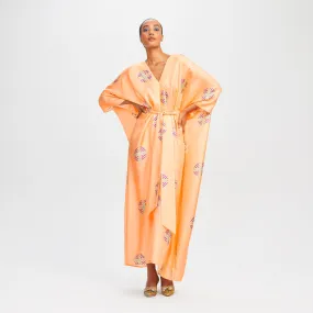 Elegant Soft Satin Silk Kaftan – Perfect for Evening Wear Caftan For Women's