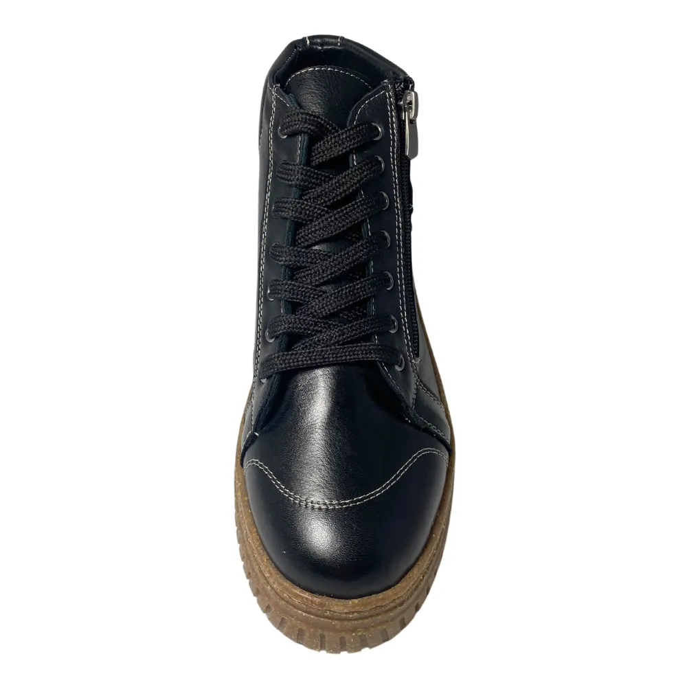 Eric Nurnberg Jace Black Leather Boot (Women's)