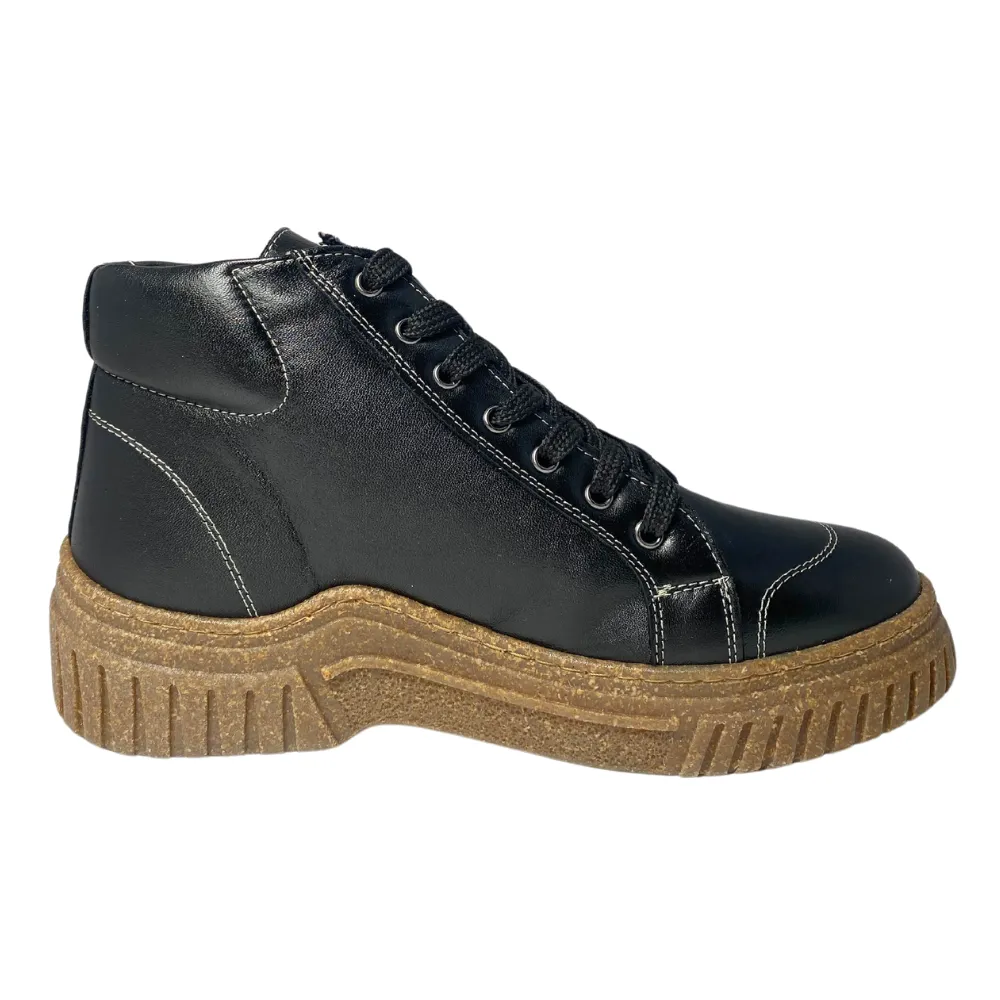 Eric Nurnberg Jace Black Leather Boot (Women's)