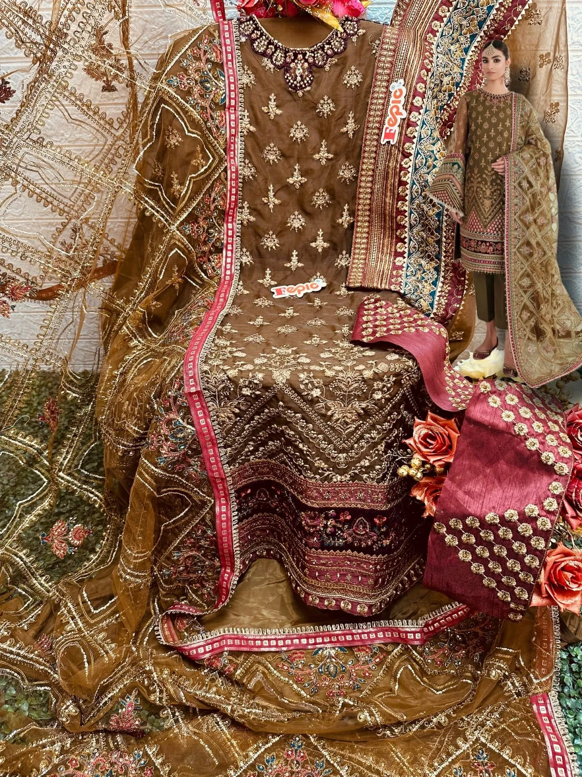 FEPIC ROSEMEEN D.NO-C 1550 DESIGNER SUIT
