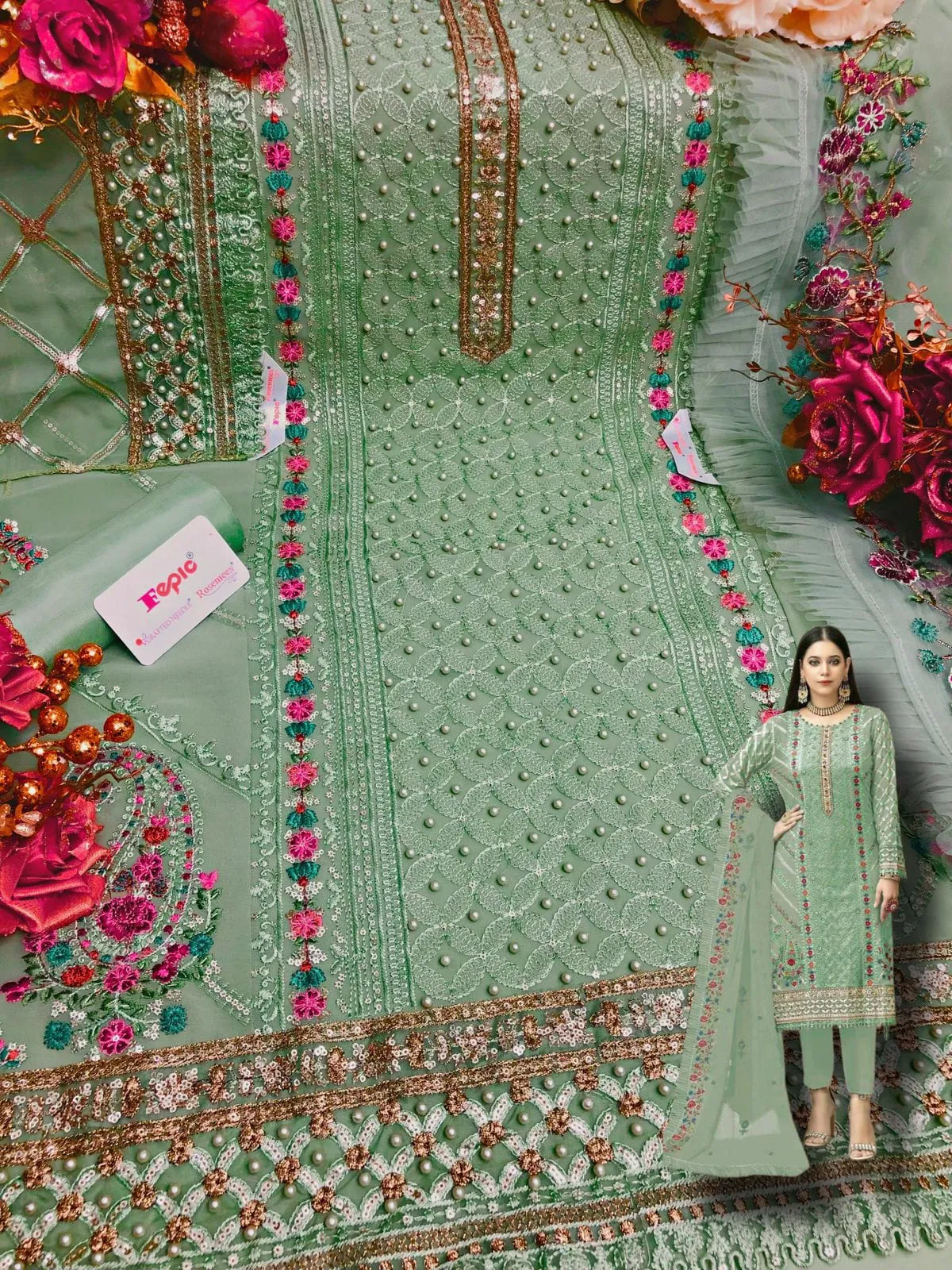 FEPIC ROSEMEEN D.NO. D-5212 DESIGNER SUIT