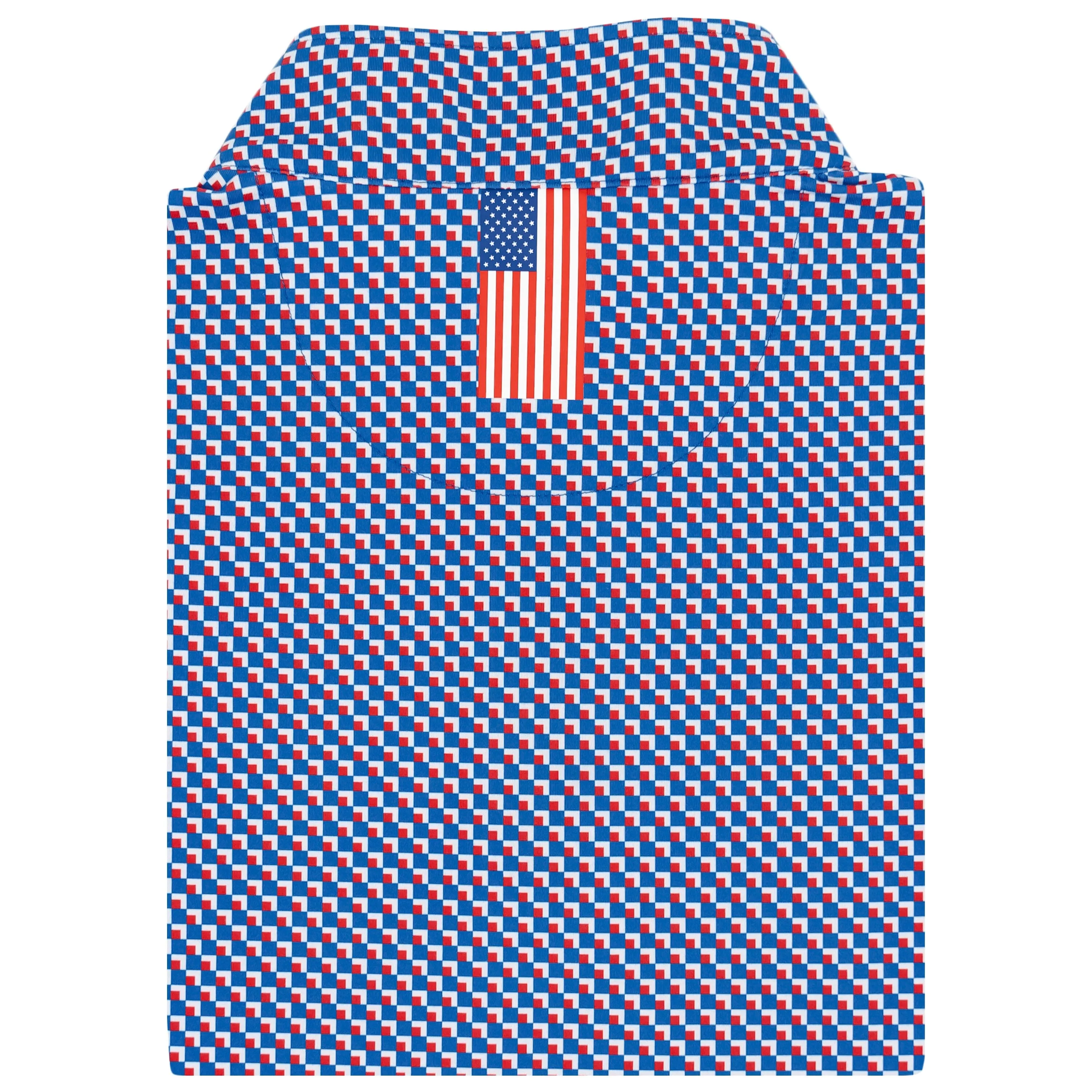 Flag Step Performance Q-Zip | The Flag Step - Cobalt Blue/Classic Red