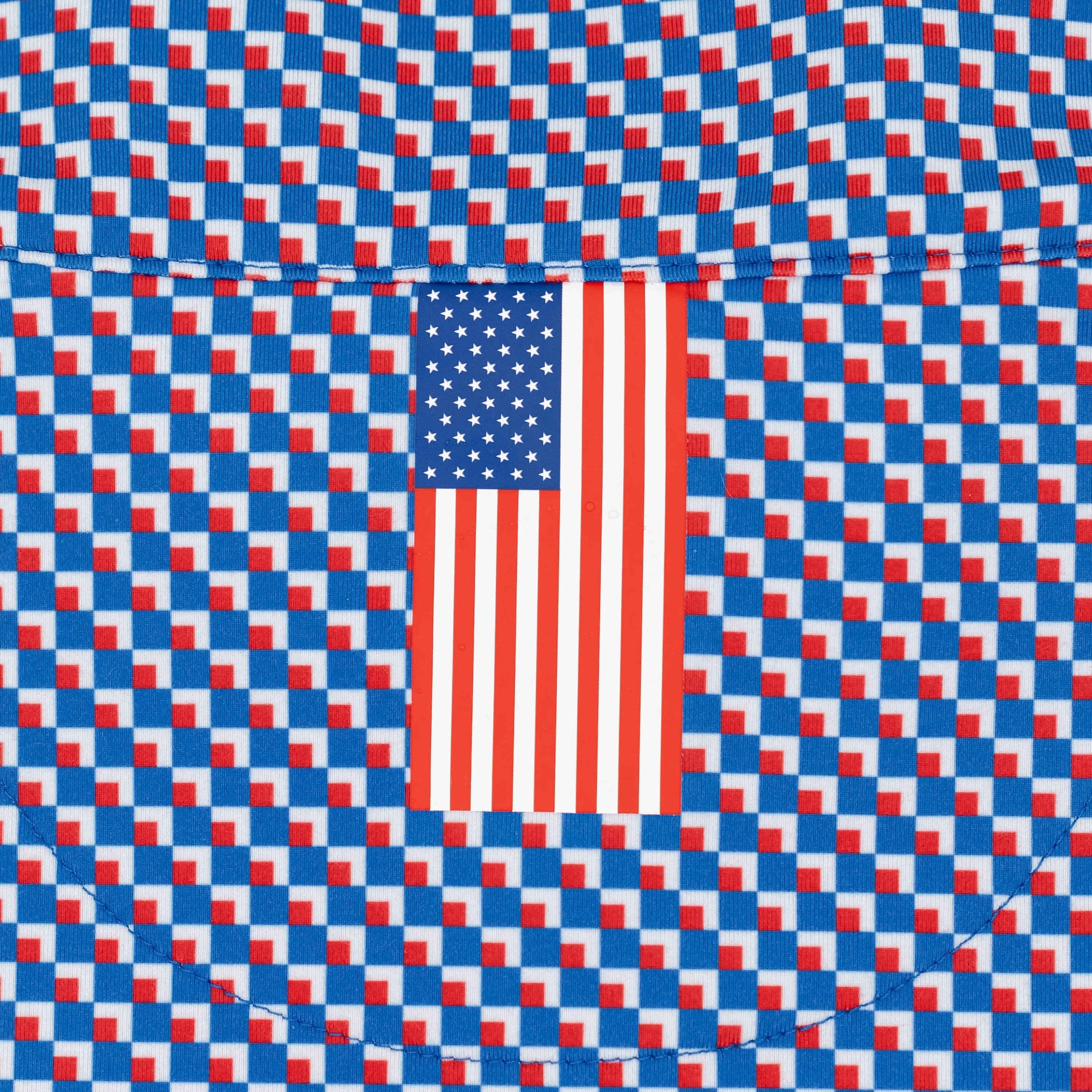 Flag Step Performance Q-Zip | The Flag Step - Cobalt Blue/Classic Red
