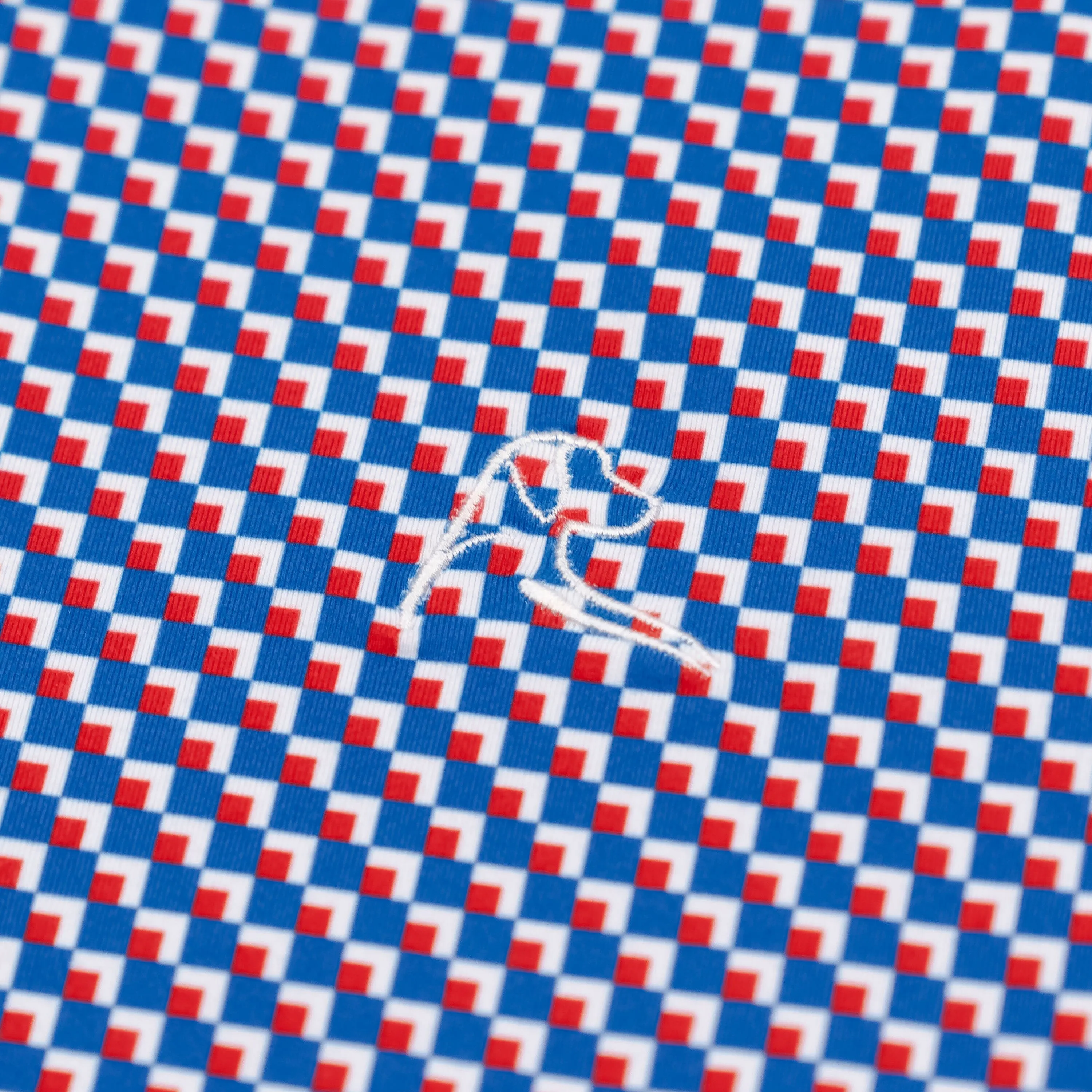 Flag Step Performance Q-Zip | The Flag Step - Cobalt Blue/Classic Red
