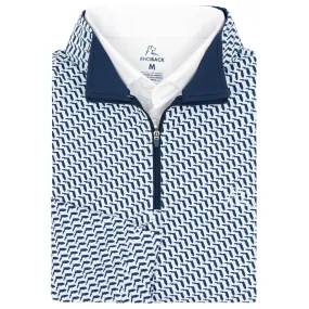 Florida Man Performance Q-Zip | The Florida Man - Admiral Navy/White