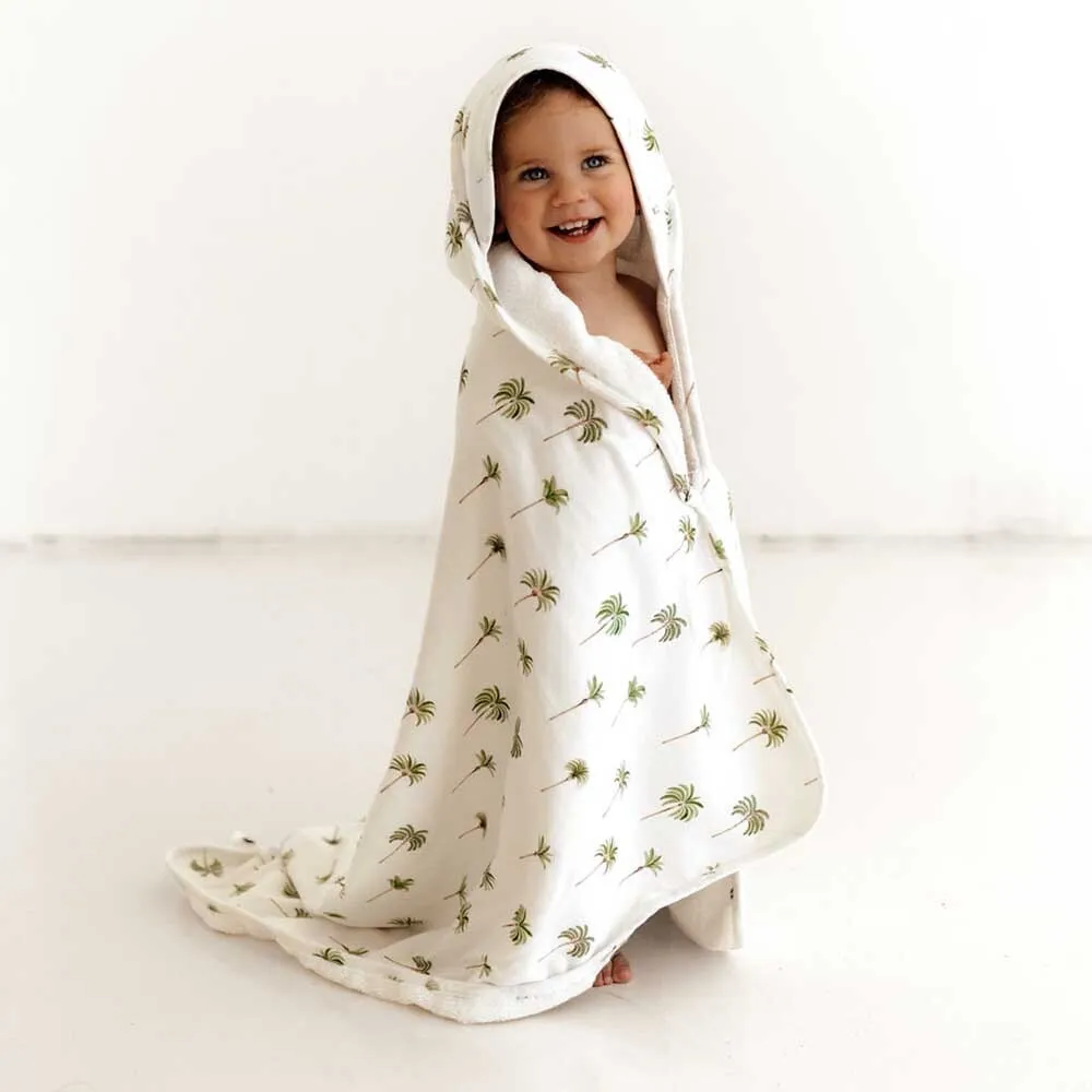 Green Palm | Organic Hooded Towel