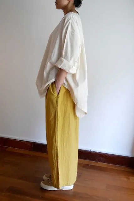 Hand Dyed Farmer's Pants in Army Green