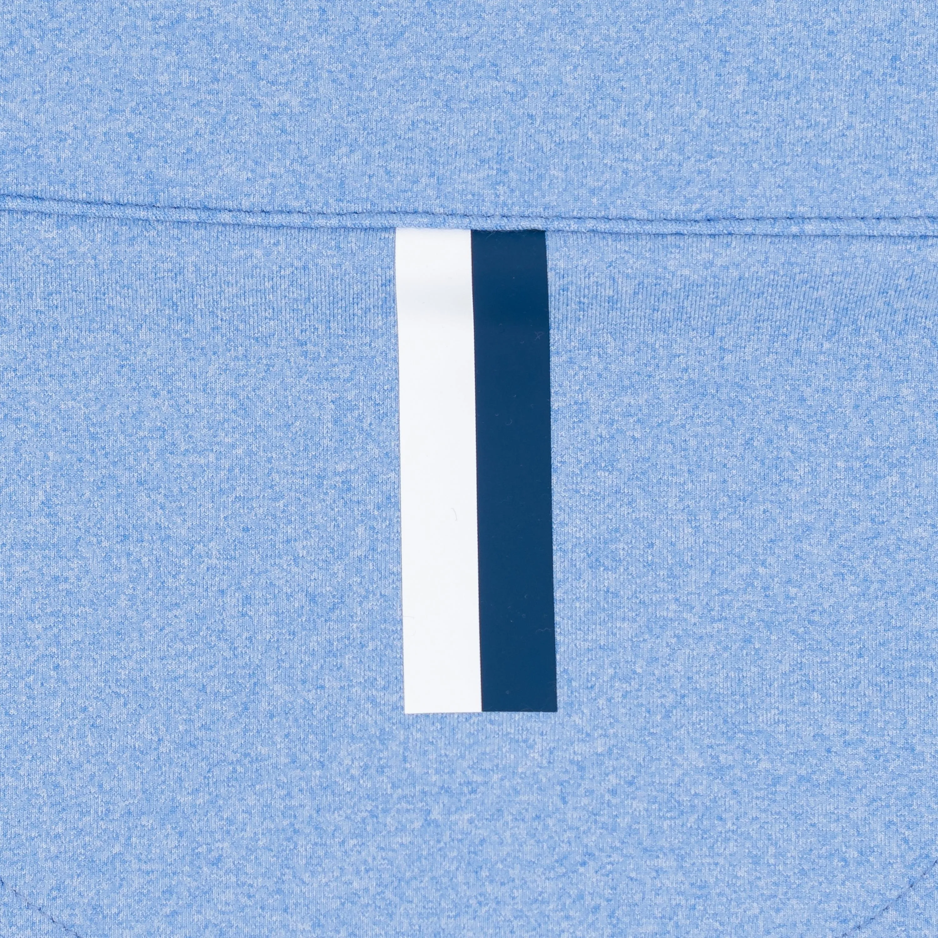 Heather Performance Q-Zip | Heather - Caicos Blue/White