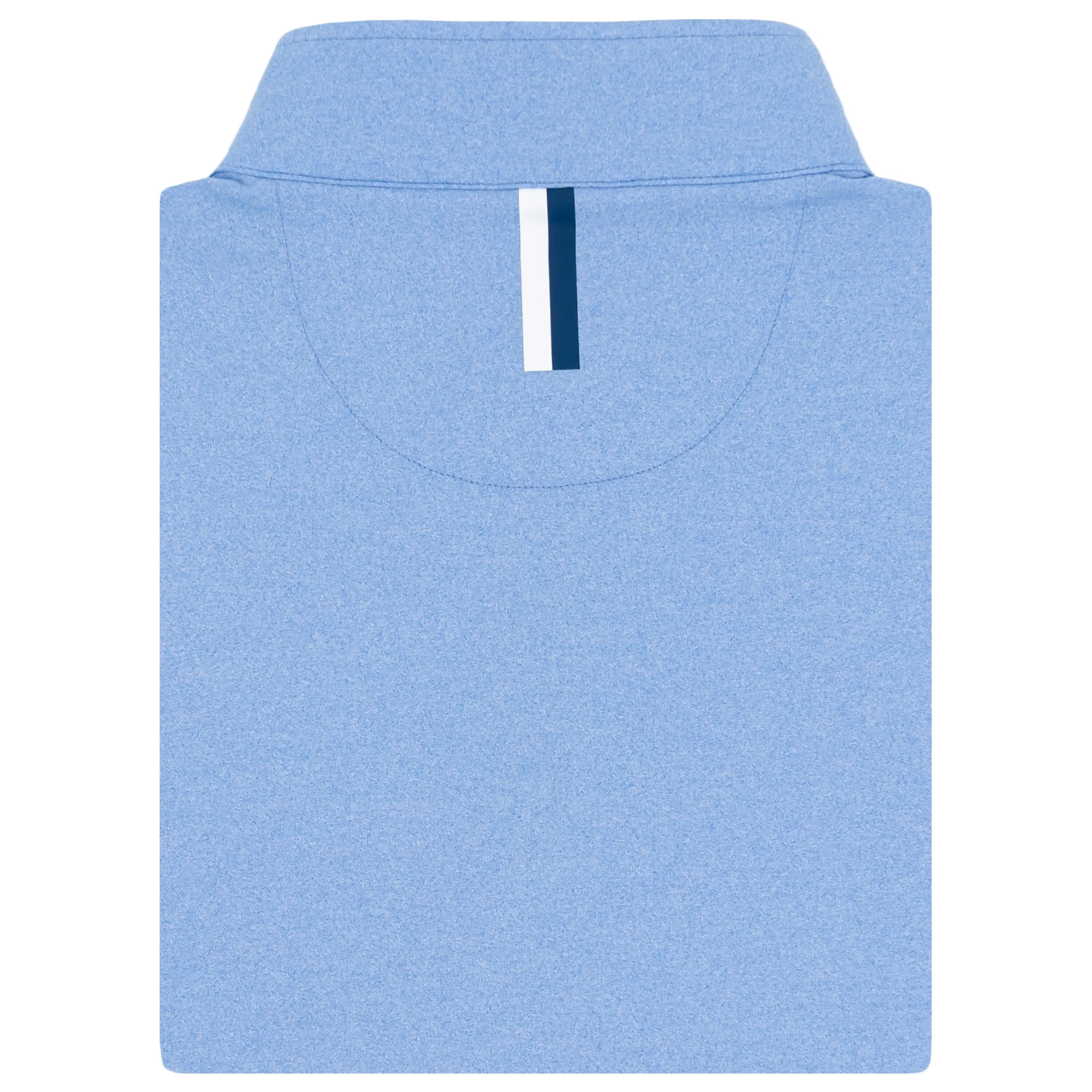 Heather Performance Q-Zip | Heather - Caicos Blue/White
