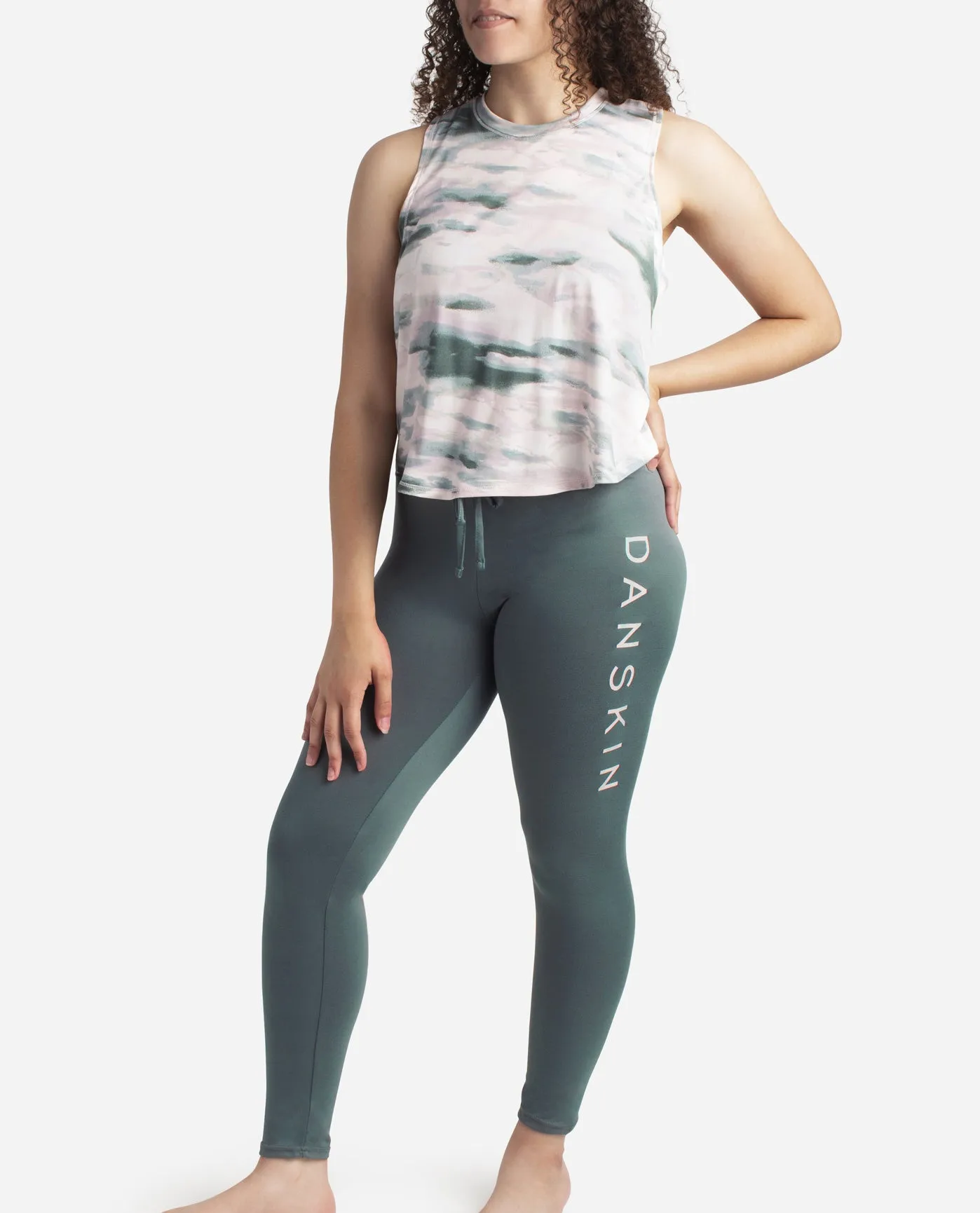High Neck Tank Sleep Set with Leggings
