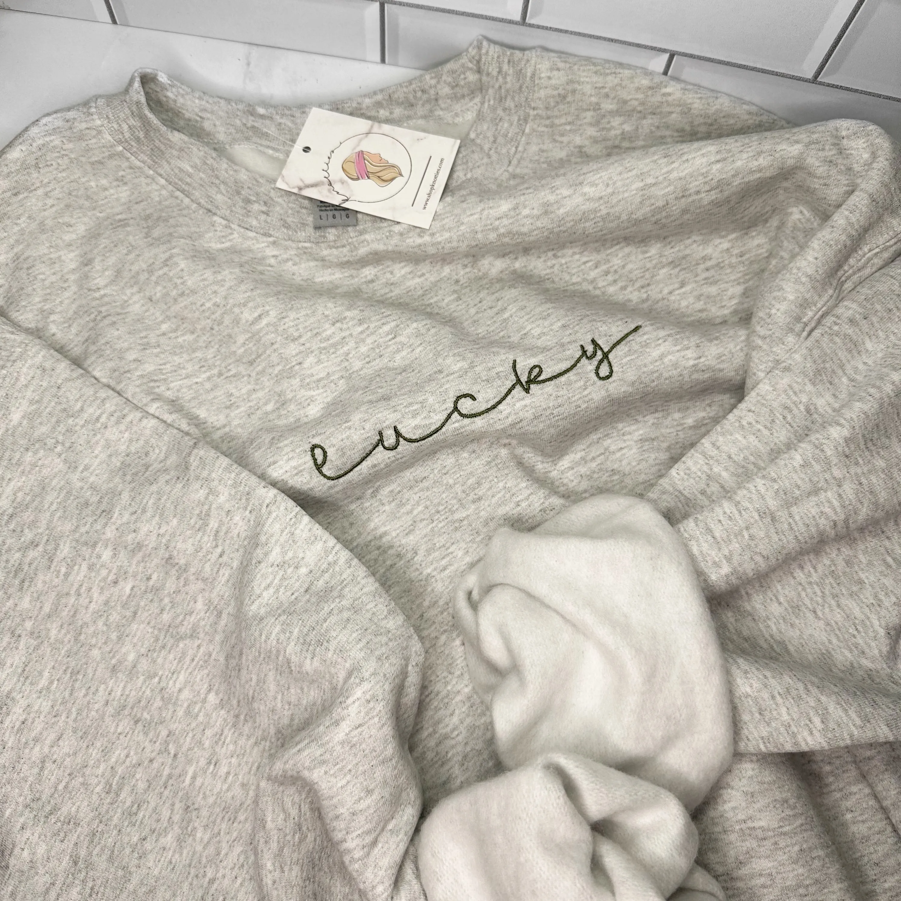Lucky Embroidered Sweatshirts