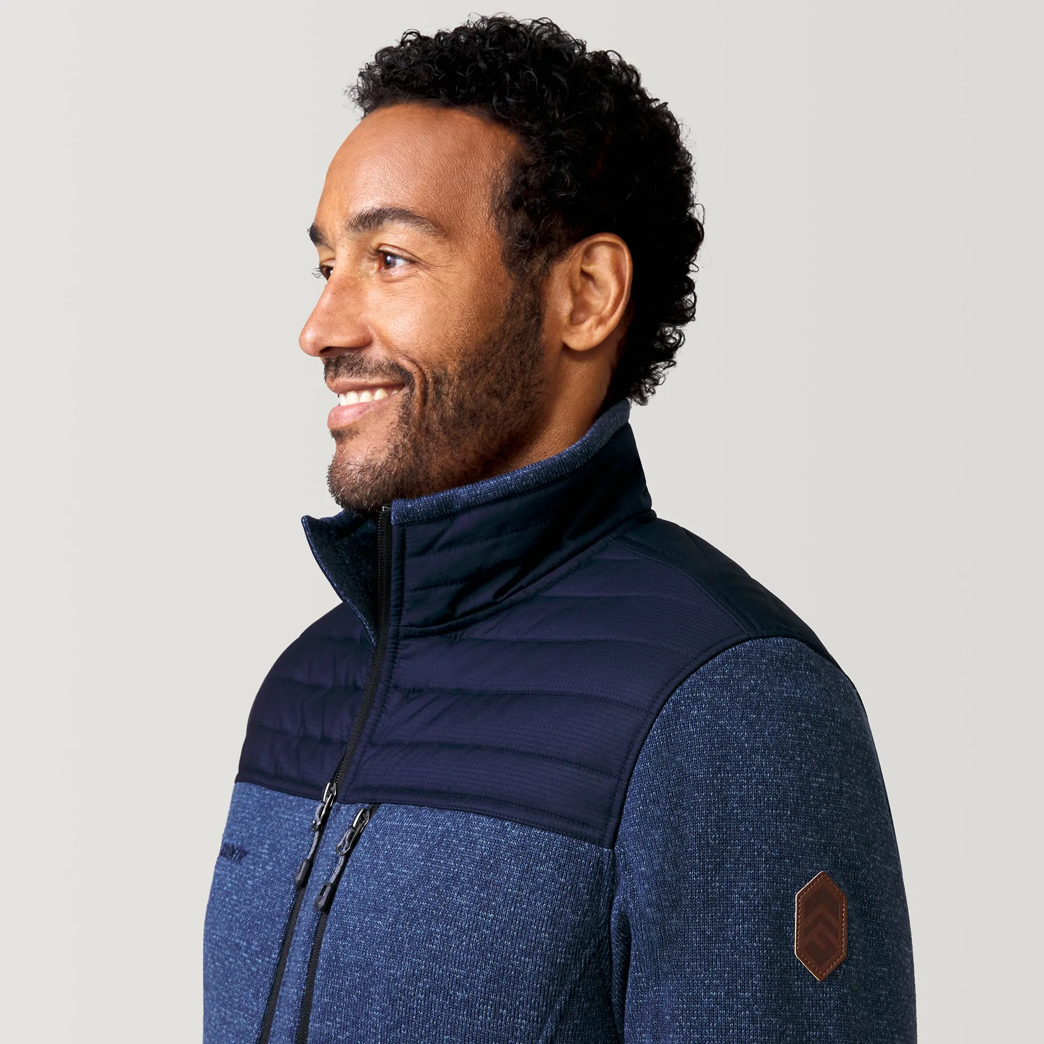 Men's Textured Frore Knit Fleece Jacket