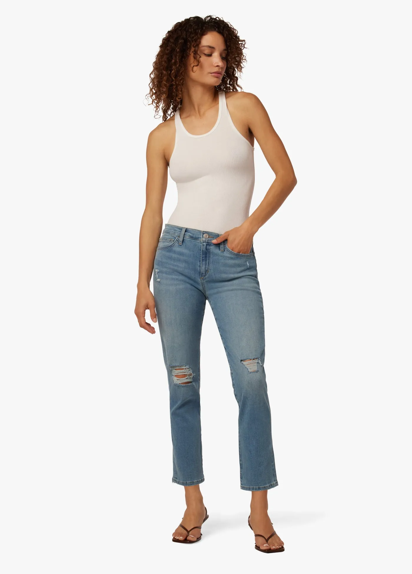 MID RISE STRAIGHT CROP
