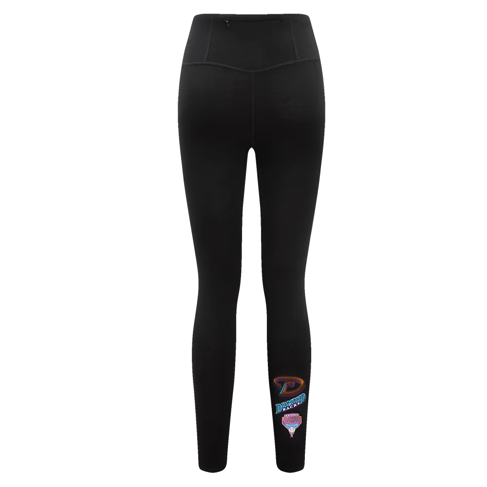 MLB ARIZONA DIAMONDBACKS RETRO CLASSIC WOMEN'S JERSEY LEGGING (BLACK)