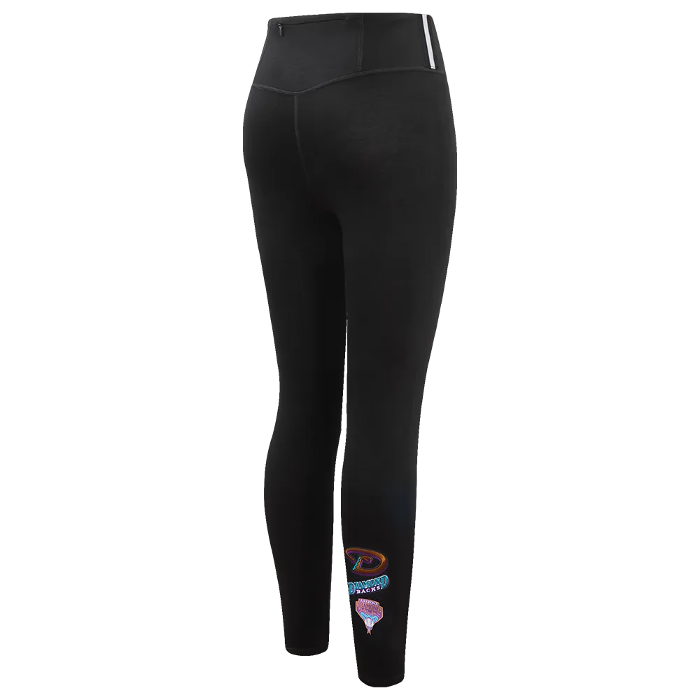 MLB ARIZONA DIAMONDBACKS RETRO CLASSIC WOMEN'S JERSEY LEGGING (BLACK)