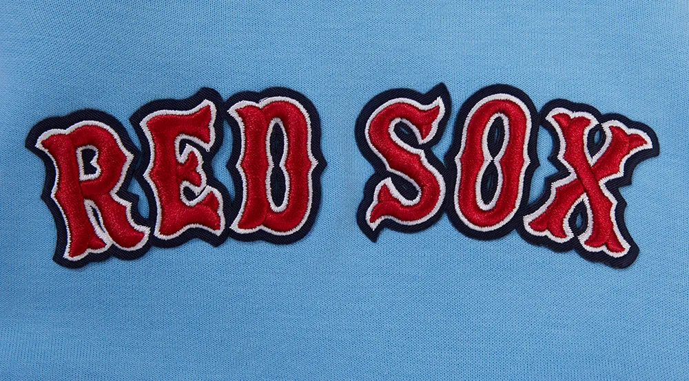 MLB BOSTON RED SOX CLASSIC CHENILLE MEN'S FZ PO HOODIE (UNIVERSITY BLUE)