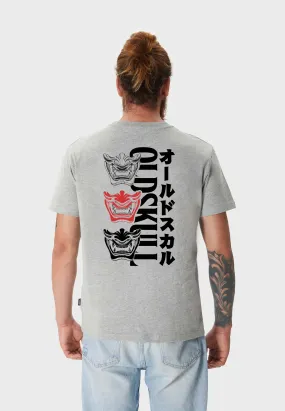 Oni Orgy Backprint T-Shirt Heather Grey