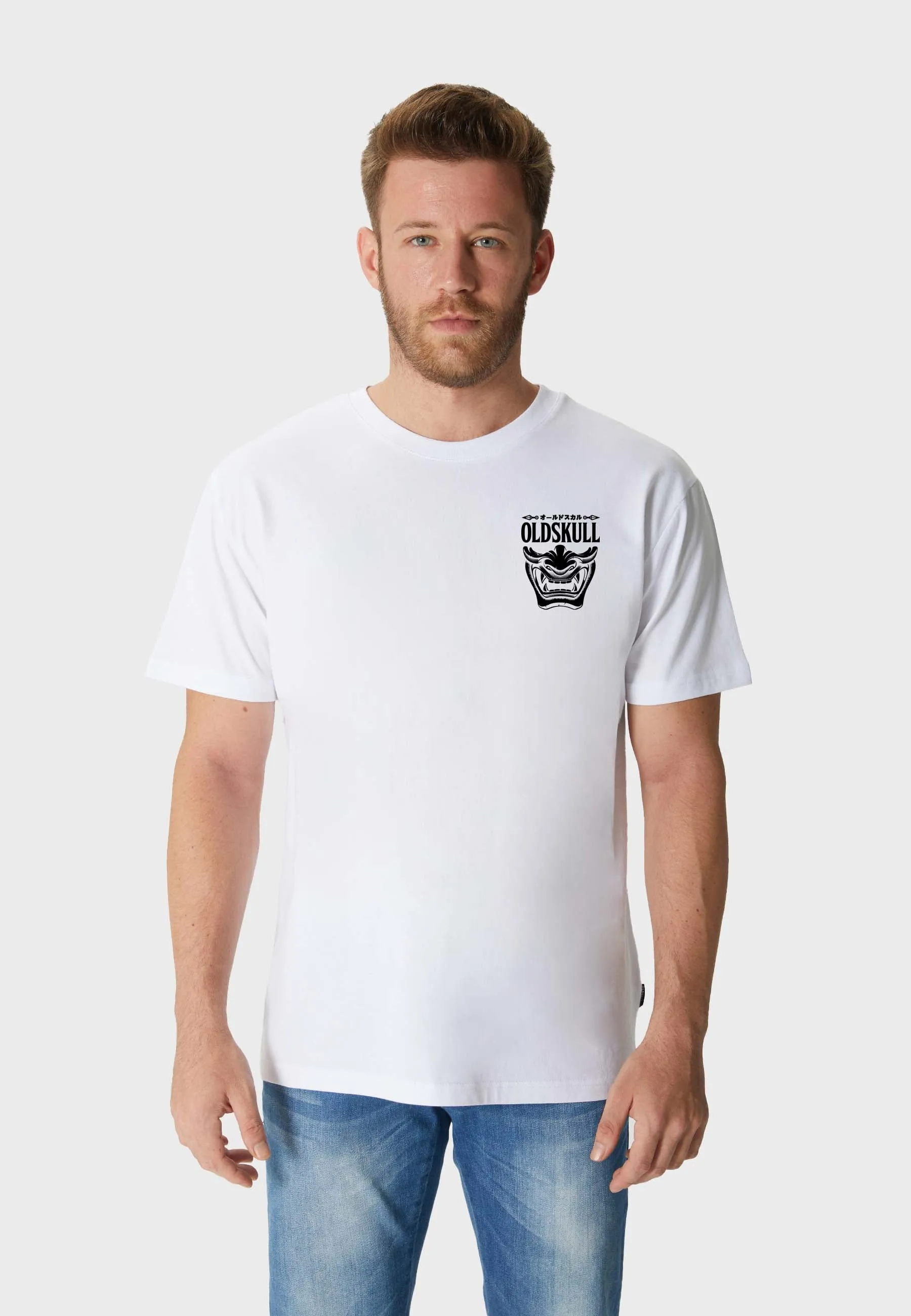 Oni Orgy Backprint T-Shirt White