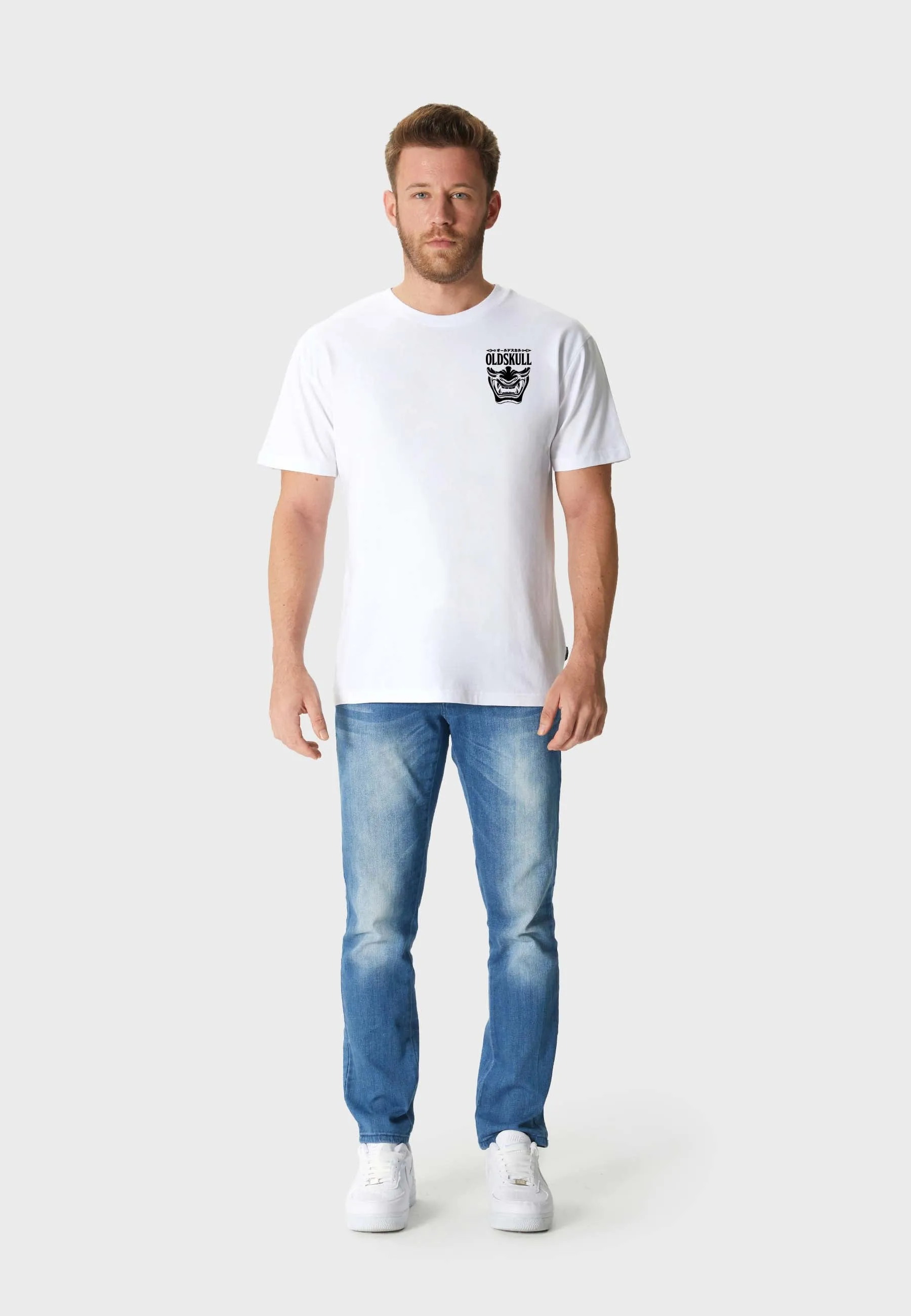 Oni Orgy Backprint T-Shirt White
