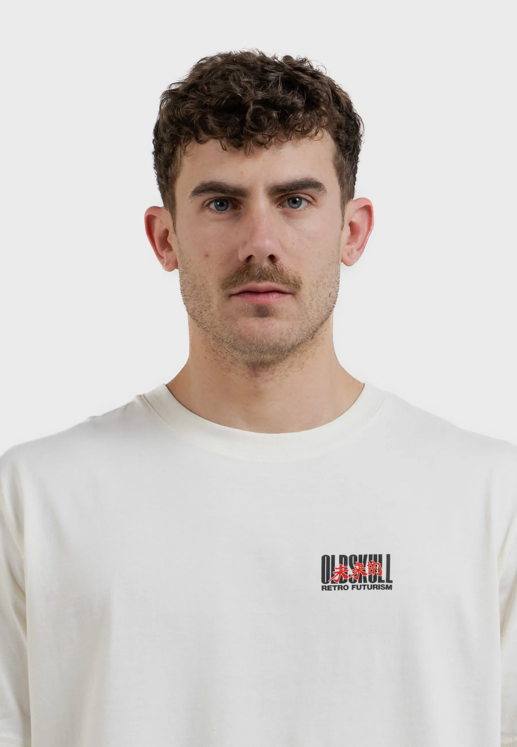 OS Cyber Racer Backprint T-Shirt Off White