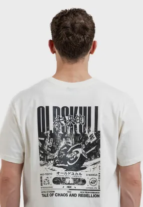 OS Cyber Racer Backprint T-Shirt Off White