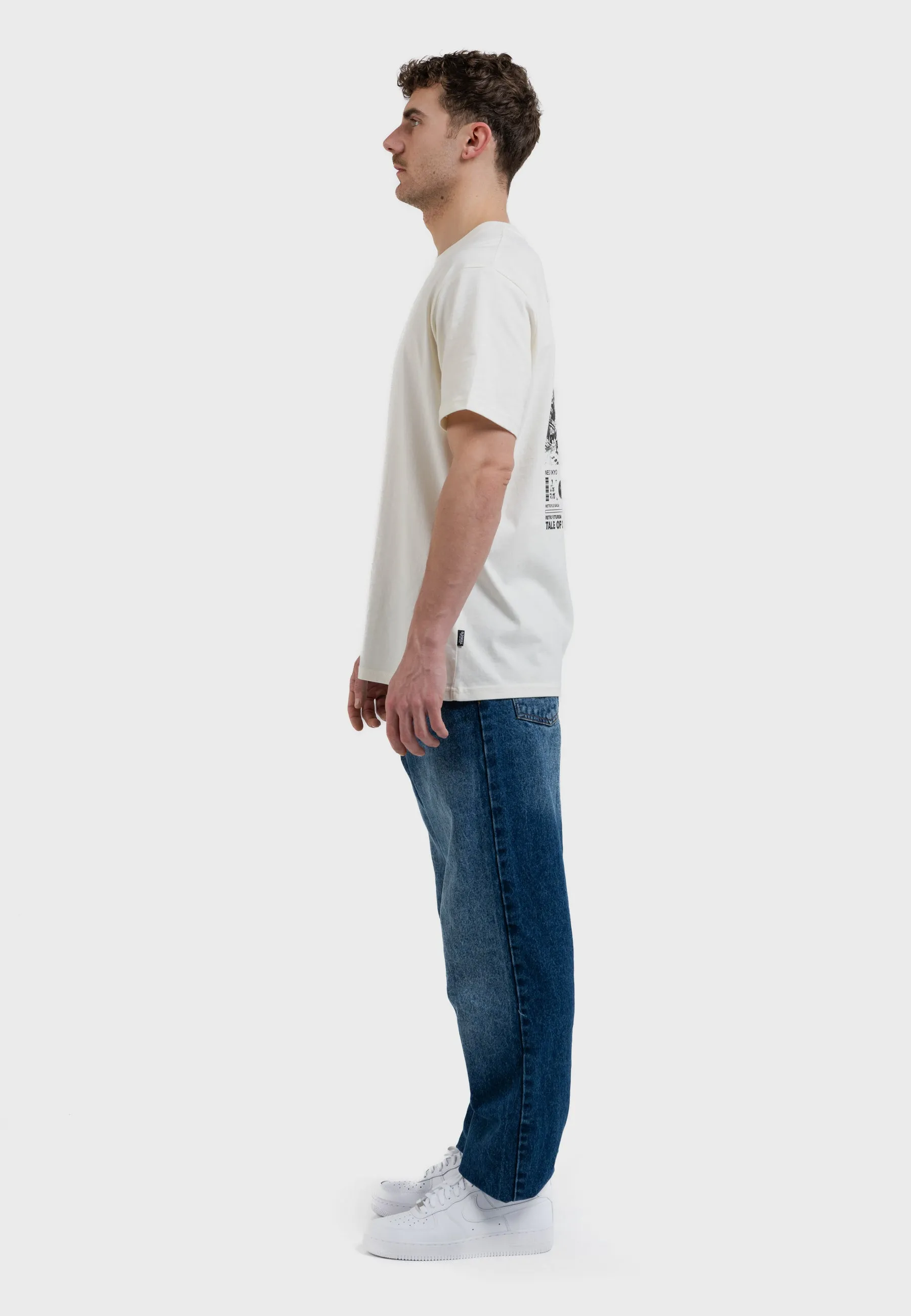 OS Cyber Racer Backprint T-Shirt Off White