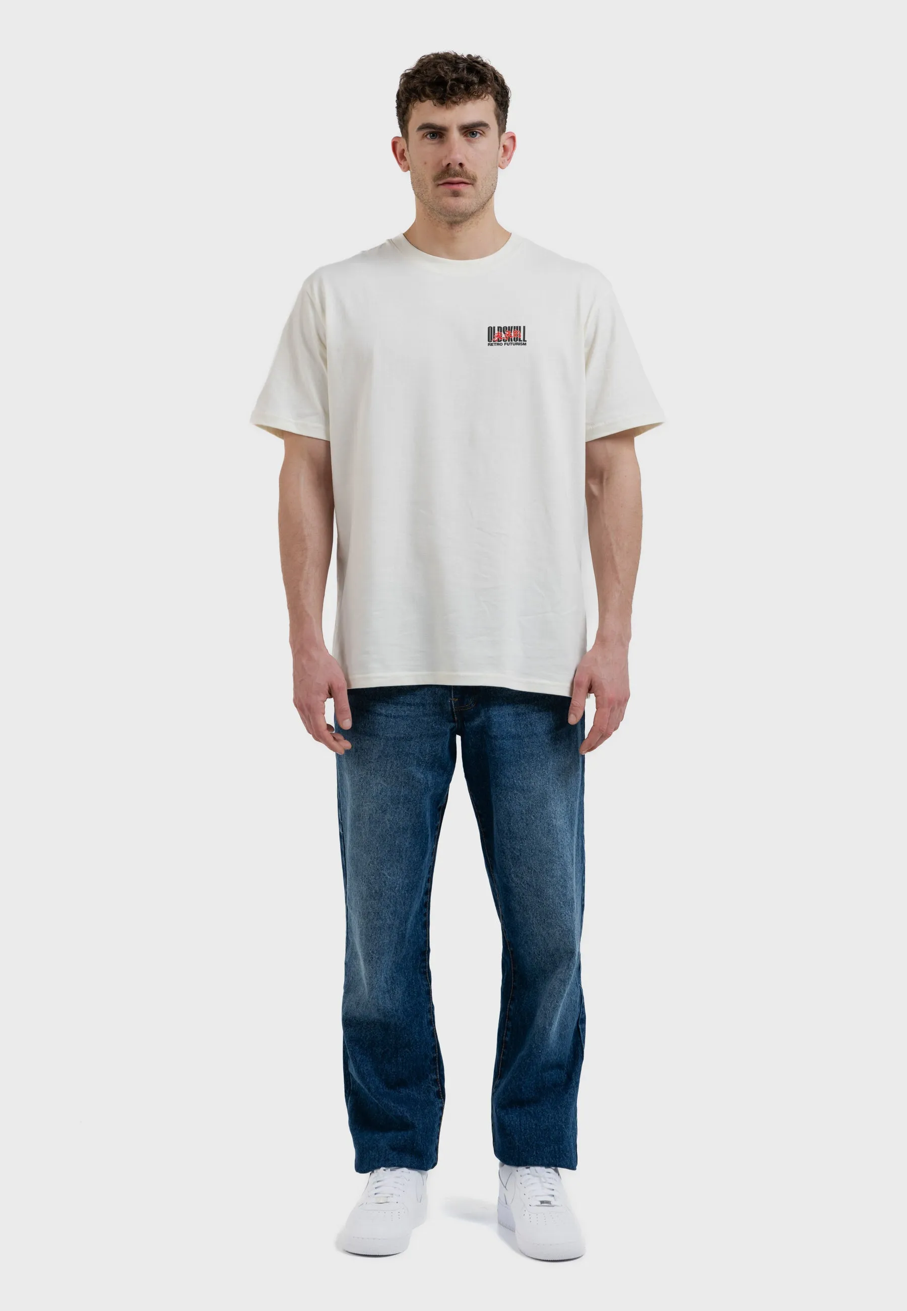 OS Cyber Racer Backprint T-Shirt Off White