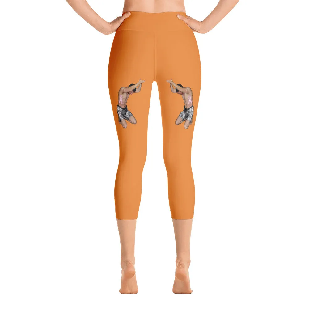 Our best viral leggings orange woman power white letters
