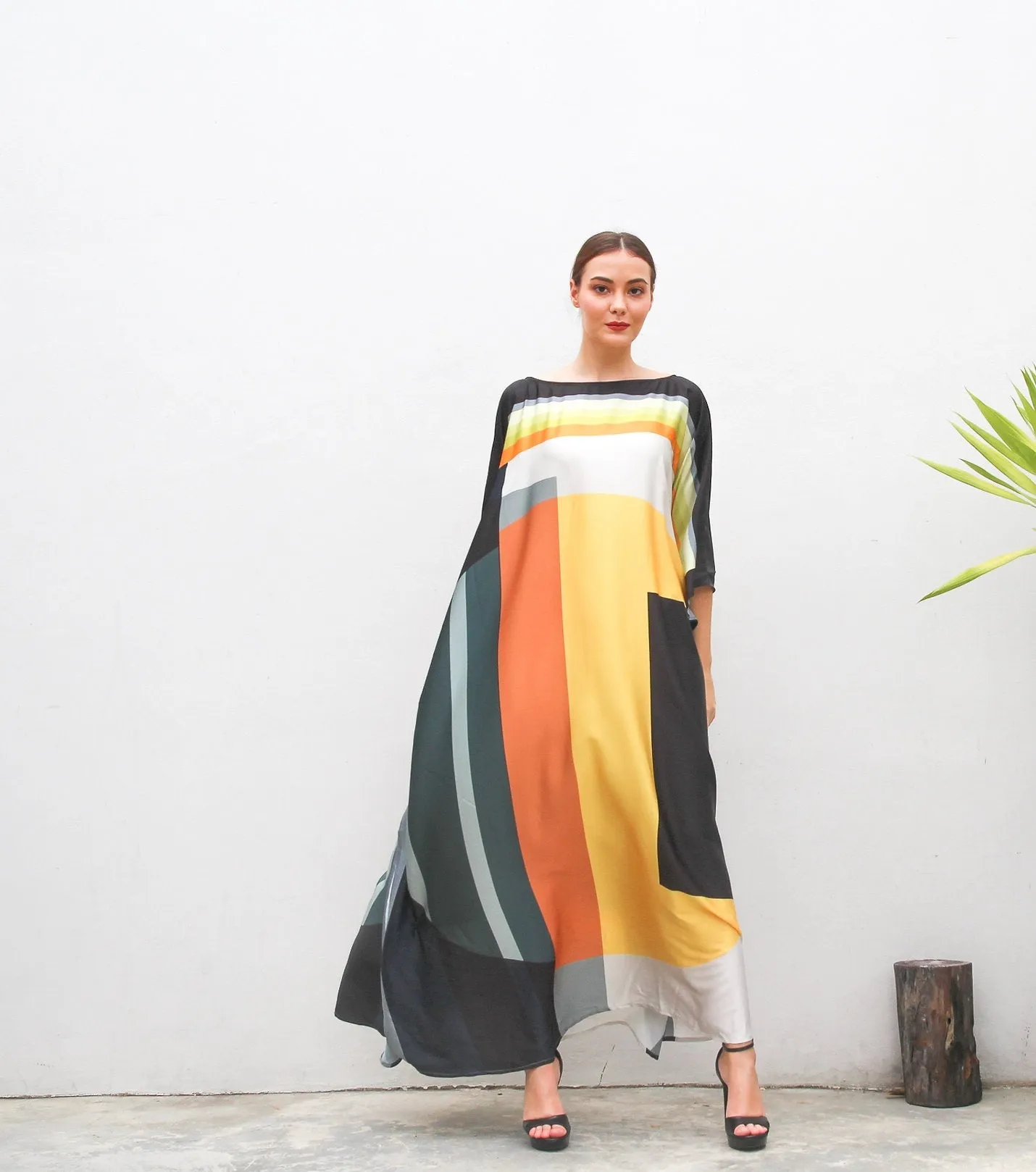 Premium Soft Satin Silk Kaftan – Lightweight and Elegant Kaftan For Women's