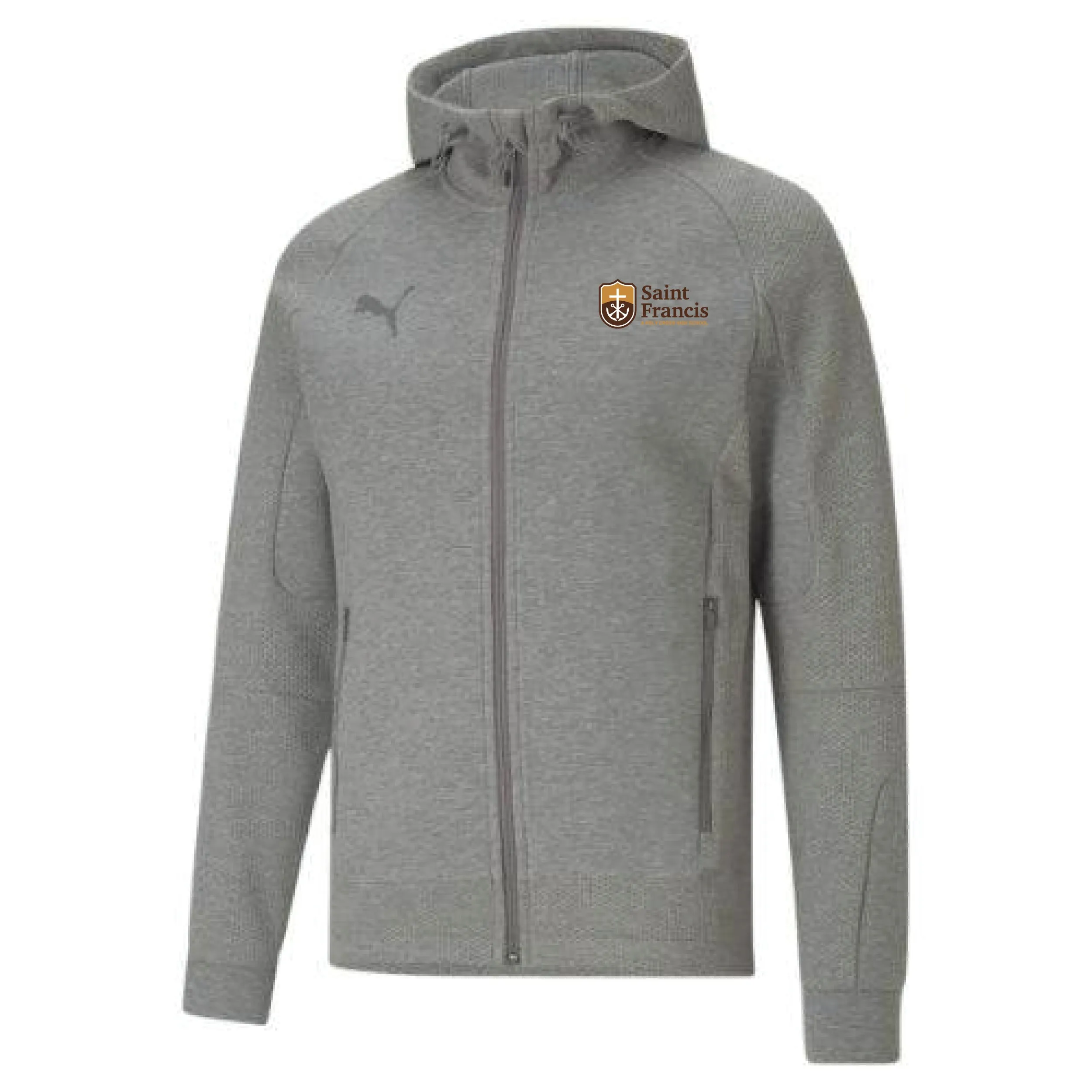 Puma Jacket/ Mens, Full-Zip Closure with Hood