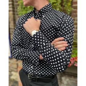 Relco - Polkadot Black & White - Shirt