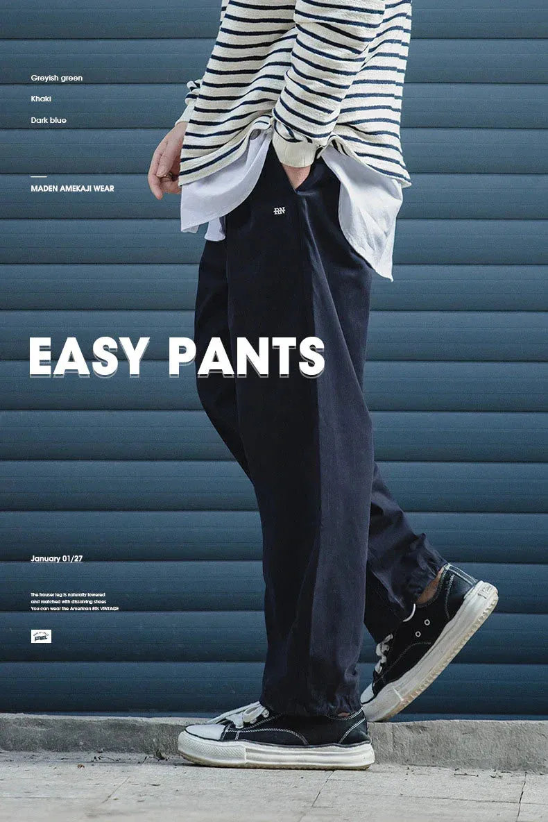 Retro Casual Easy Pants