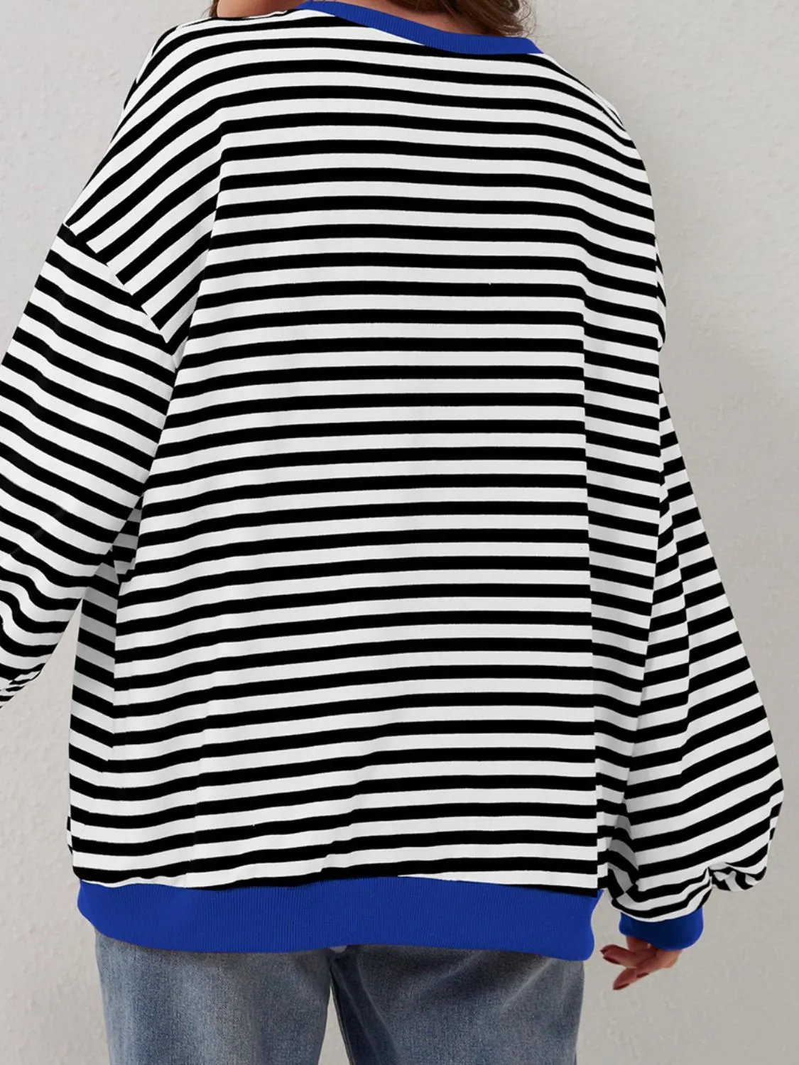 Stripe Boyfriend Long Sleeve Shirt