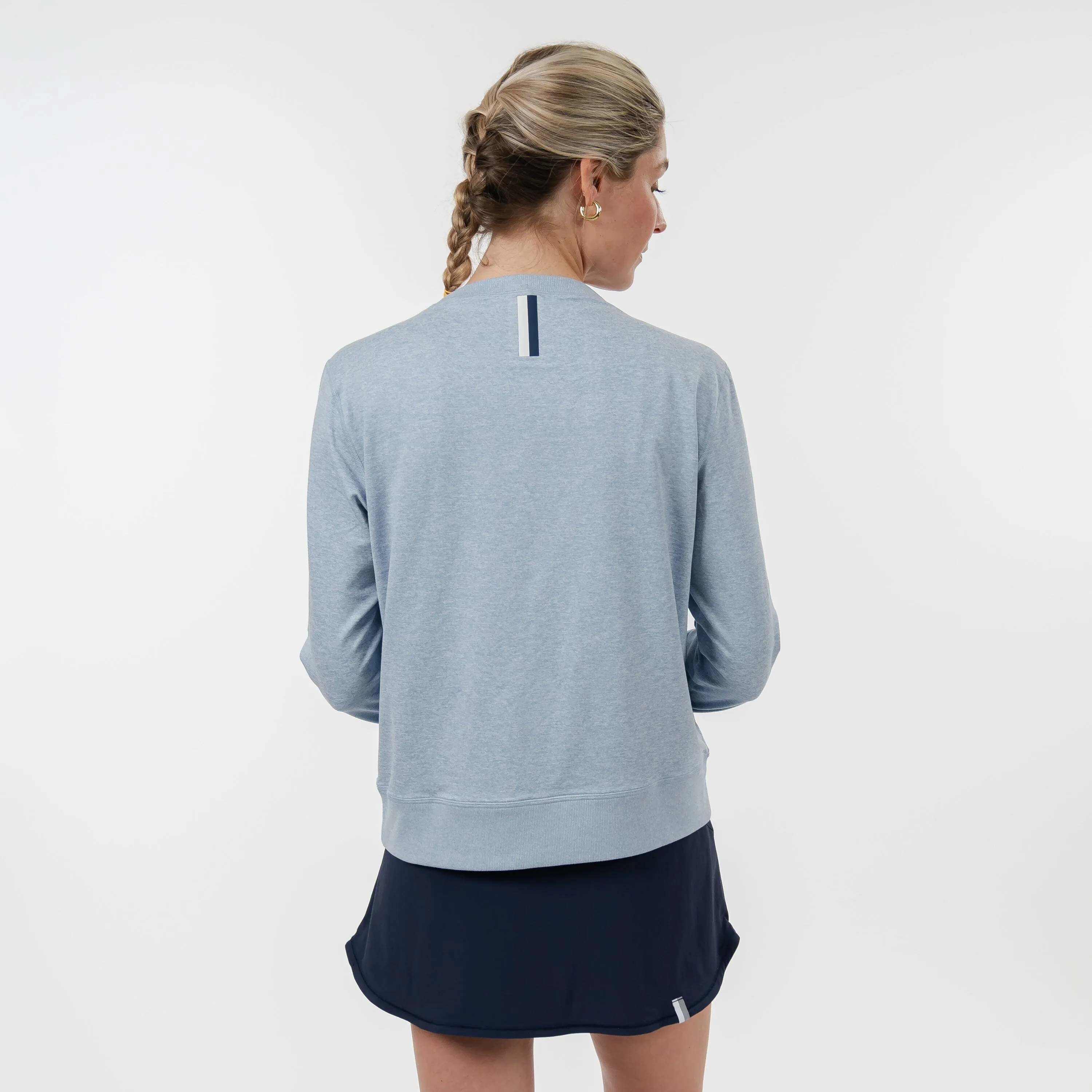 Swift Performance Crew | Heather - Ice Pick Blue/White