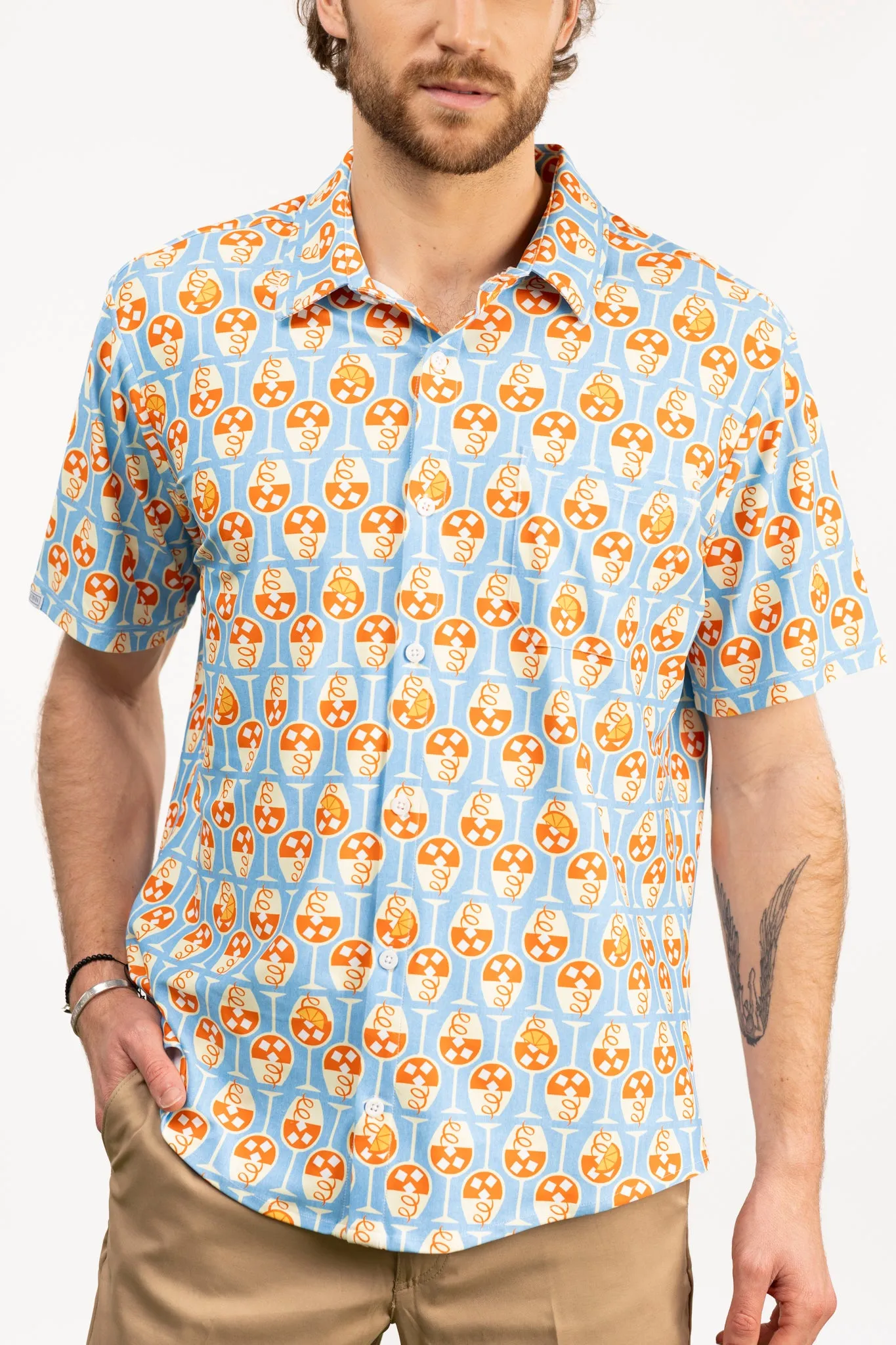 The Boatyard Button Down - Spritzed
